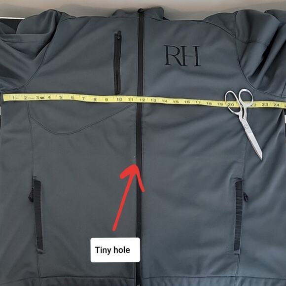 Ogio x RH Restoration Hardware Gray Softshell Zip-up Employee Jacket XL FLAWS - Picture 11 of 16